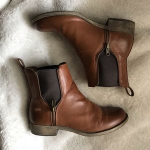 🍂❄️Rustic Brown Leather Chelsea Boots❄️🍂
